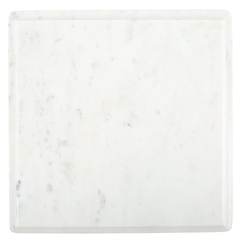 Large Ogee Slab in White Marble