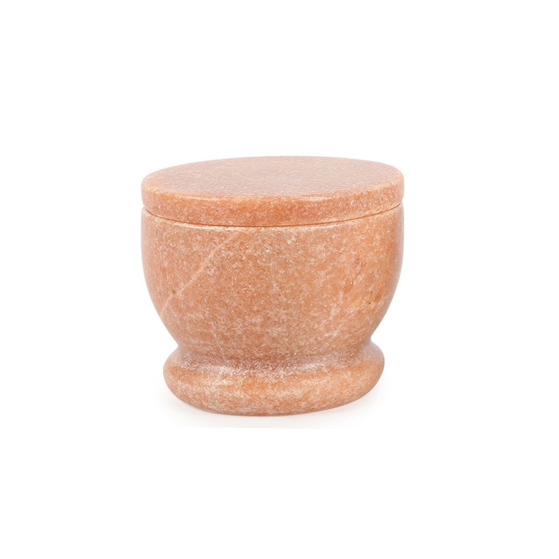 Lidded Celler in Pink Marble