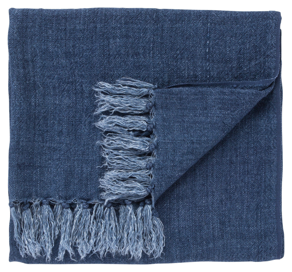 Lisabet Solid Blue Throw