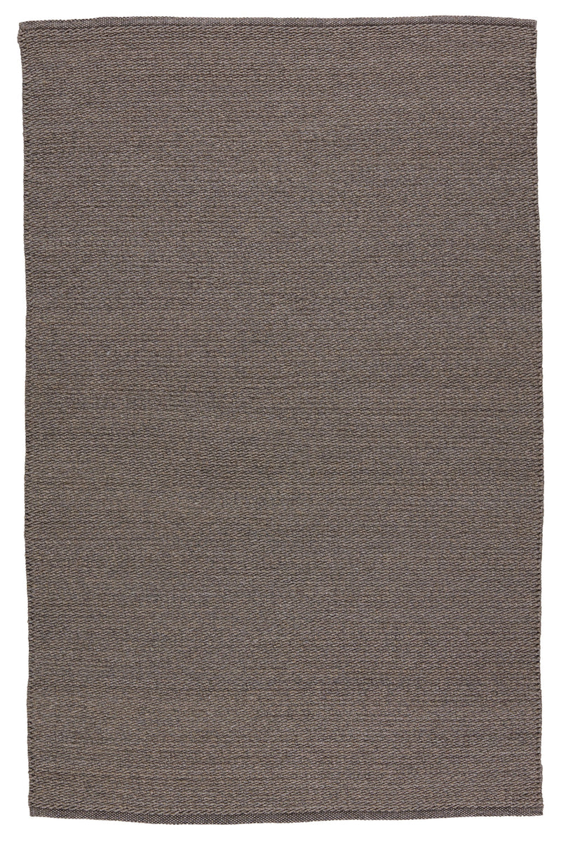 Ryker Indoor/Outdoor Solid Brown & Grey Rug