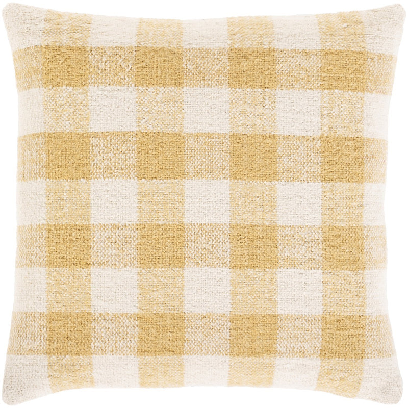 Malcom MCM-001 Hand Woven Pillow in Saffron & Beige by Surya