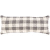 Malcom MCM-003 Hand Woven Lumbar Pillow in Charcoal & Cream by Surya