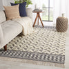 Cidra Handmade Geometric Black & Cream Area Rug