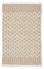 Cidra Handmade Geometric Tan & Cream Area Rug