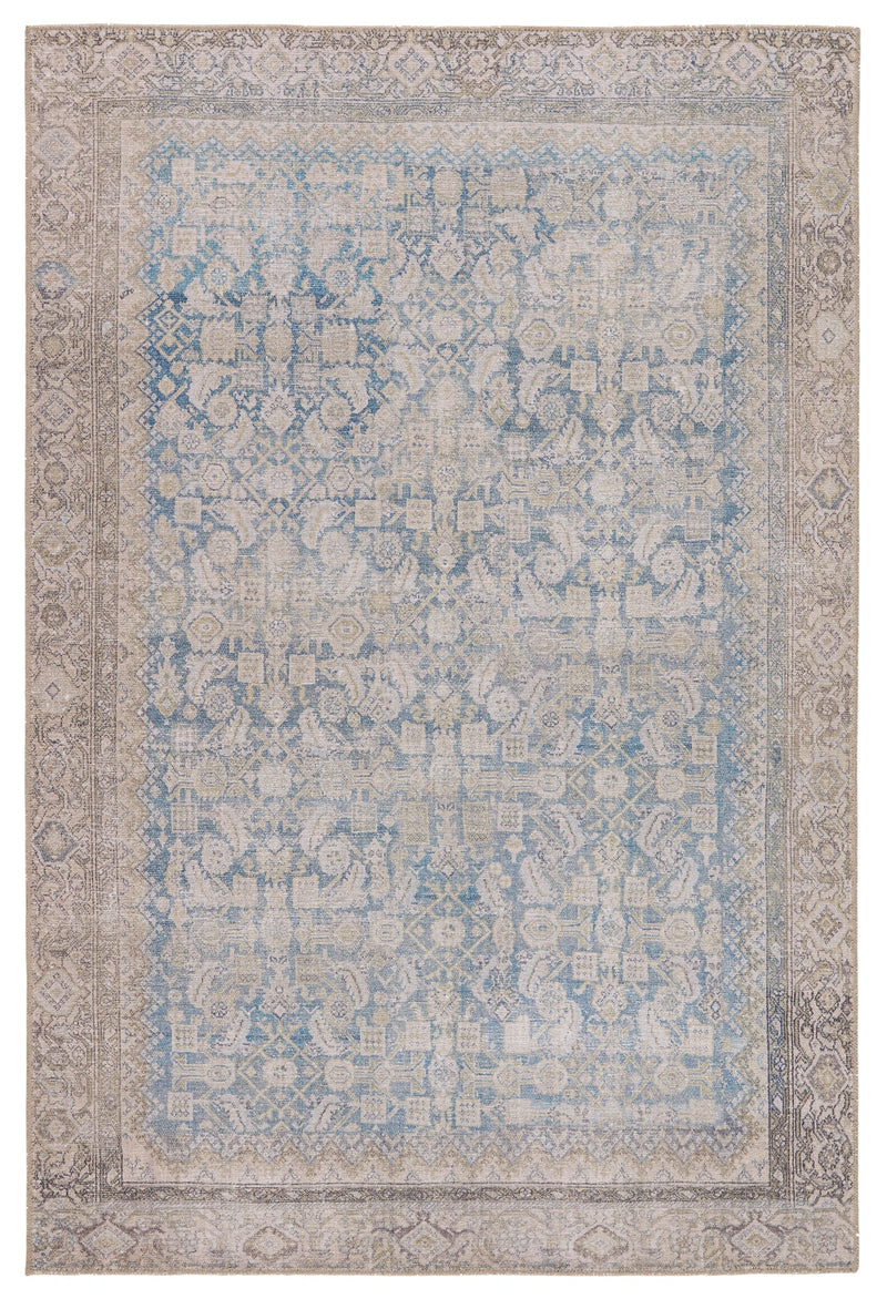 Royse Oriental Blue & Gray Area Rug