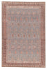 Tielo Oriental Blue & Brown Area Rug