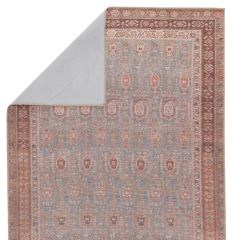 Tielo Oriental Blue & Brown Area Rug