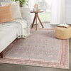 Tielo Oriental Blue & Brown Area Rug