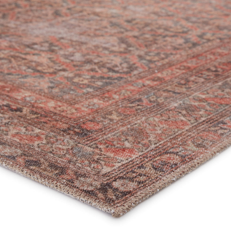 Estienne Trellis Rust & Brown Area Rug