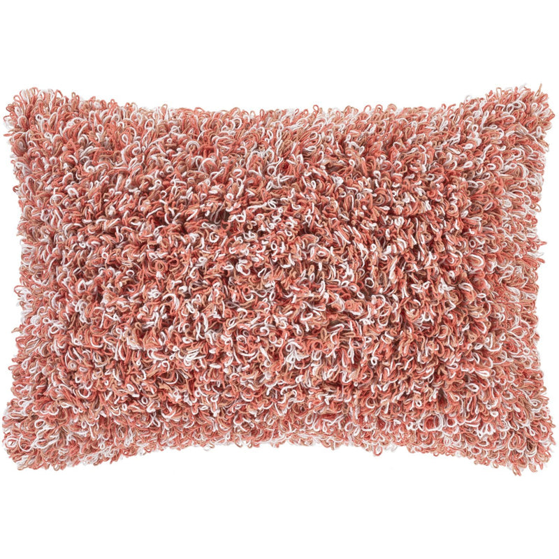 Merdo Hand Woven Lumbar Pillow in Pink