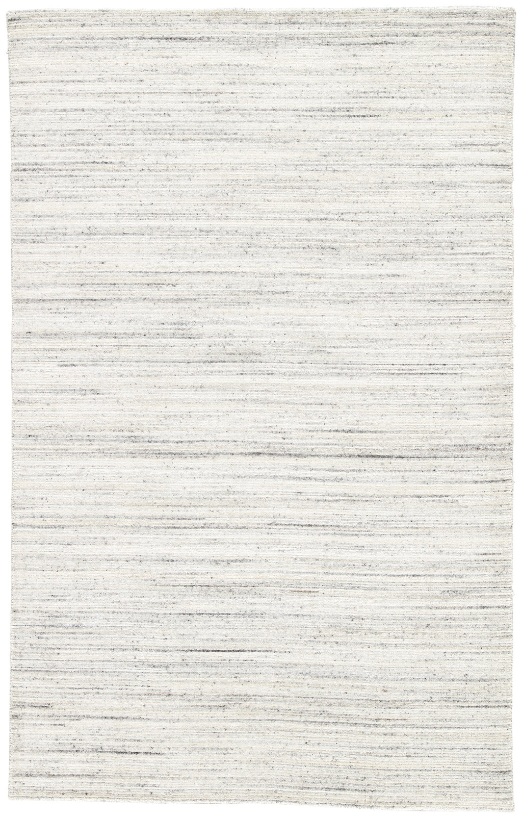 Vassa Handmade Solids & Heathers White & Gray Area Rug