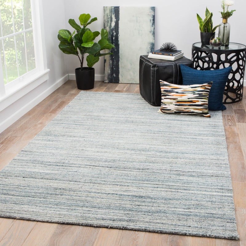 Vassa Solid Rug in Citadel & Blue Mirage design by Jaipur Living