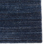 Vassa Handmade Solid Dark Blue Area Rug