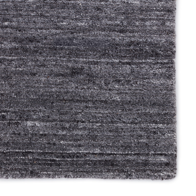 Madras Evenin Handloomed Dark Blue & Gray Rug 4