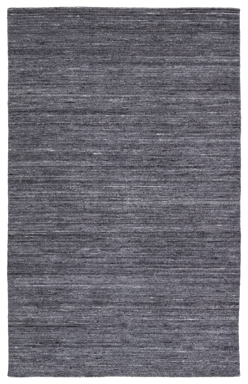 Madras Evenin Handloomed Dark Blue & Gray Rug 1