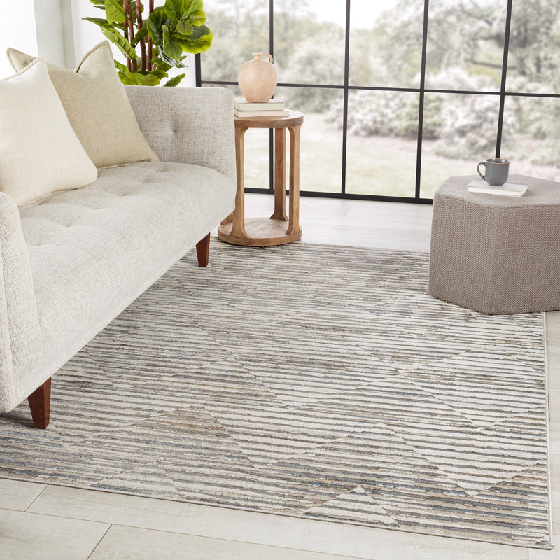 Melo Wilmot Gray & Light Blue Rug 5