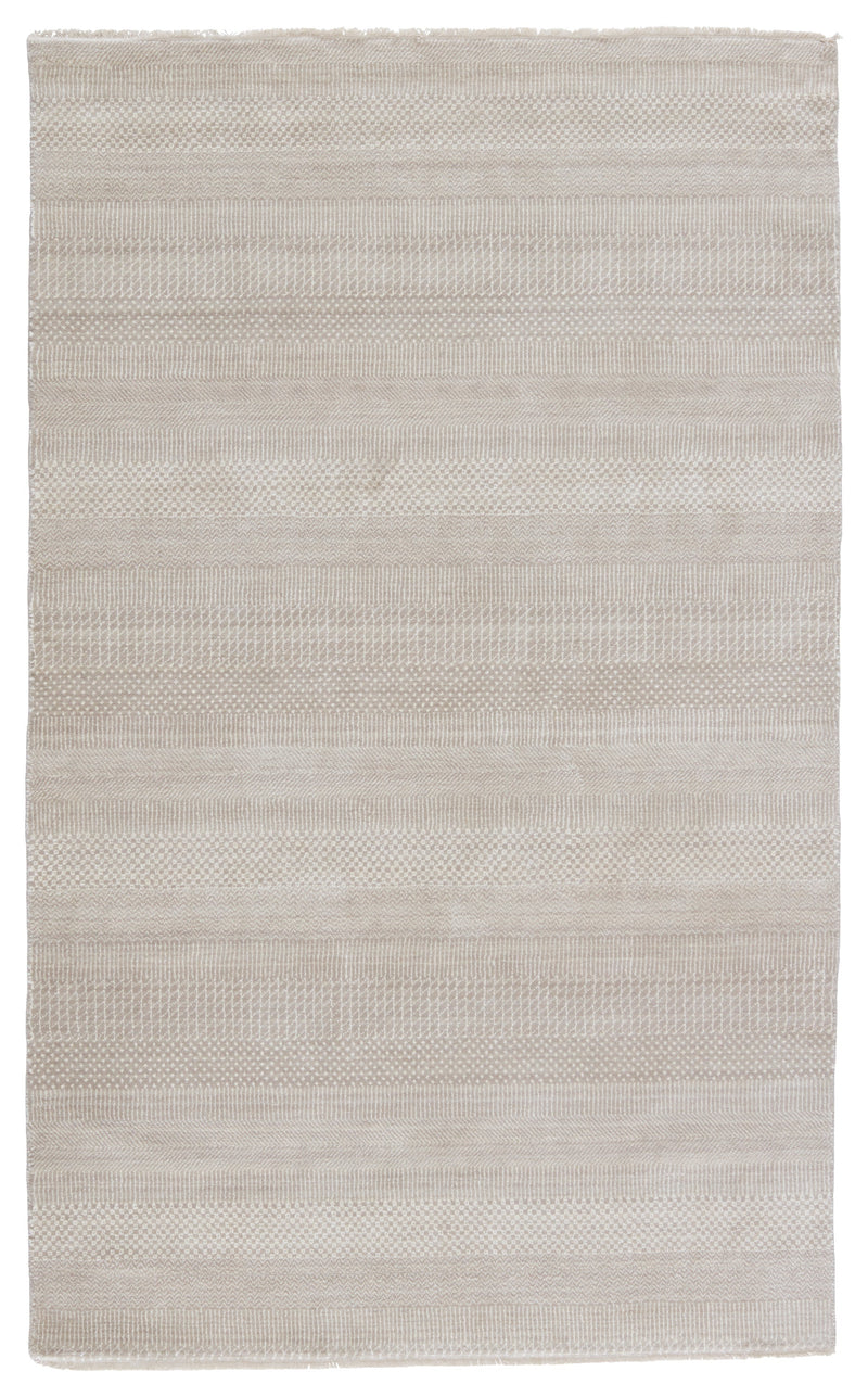 Merritt Adler Light Gray & Ivory Rug 1