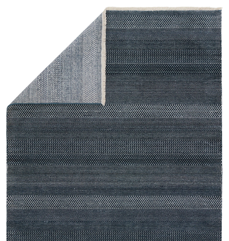 Merritt Adler Dark Blue & Ivory Rug 3