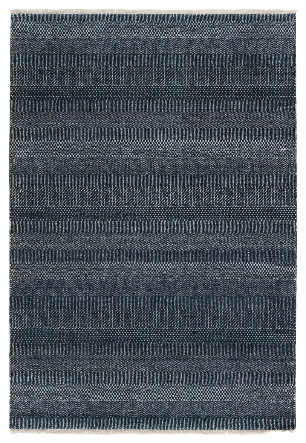 Merritt Adler Dark Blue & Ivory Rug 1