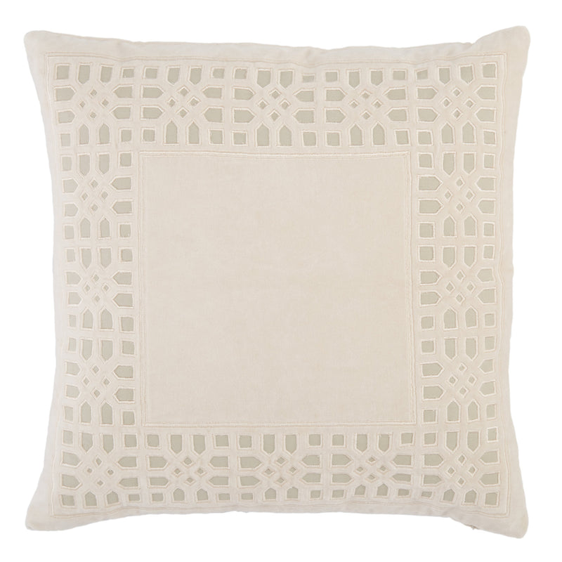 Azilane Trellis Pillow in Beige by Jaipur Living