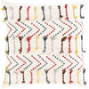 Minka MIK-001 Hand Woven Pillow in Ivory & Dark Coral by Surya