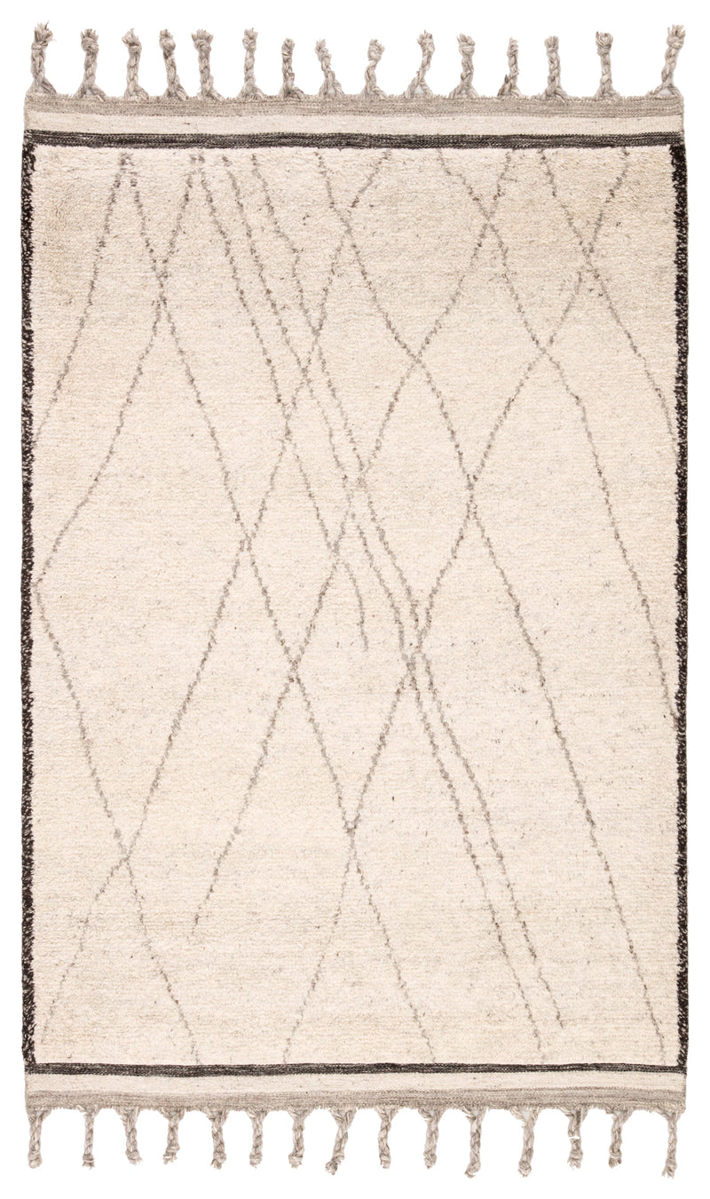 Danforth Trellis Rug in Turtledove & Pumice Stone design by Jaipur