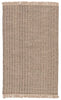 Poise Handmade Solid Rug in Beige & Black