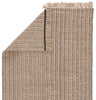 Poise Handmade Solid Rug in Beige & Black