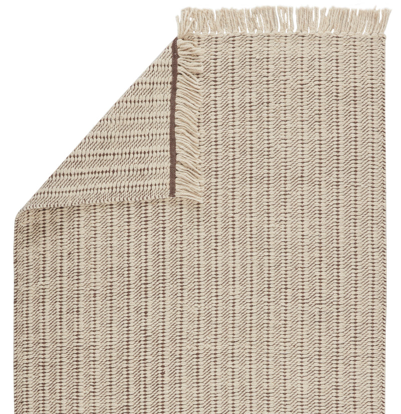 Poise Handmade Solid Rug in Cream & Taupe