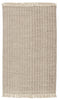 Poise Handmade Solid Rug in Cream & Taupe