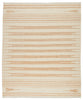 Lomita Handmade Stripes Light Tan & Cream Rug