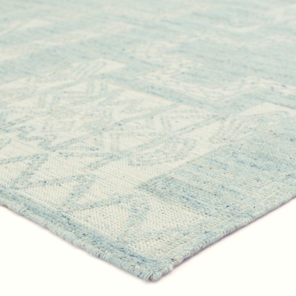 Monarch Hand Knotted Cirus Light Blue & Ivory Rug 2