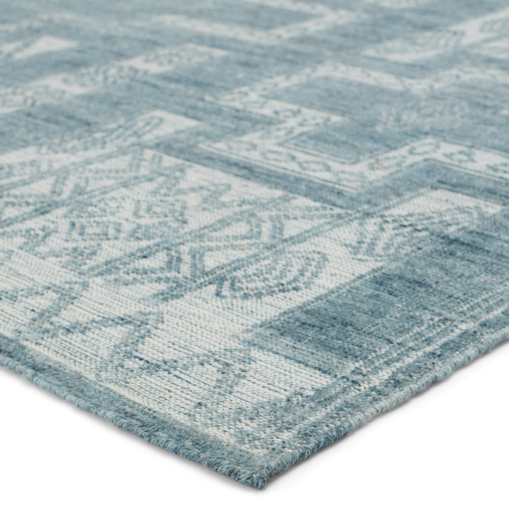 Monarch Hand Knotted Cirus Blue & Ivory Rug 2