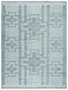 Monarch Hand Knotted Cirus Blue & Ivory Rug 1