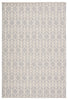 Galloway Indoor/ Outdoor Chevron Gray & Cream Area Rug