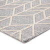 Galloway Indoor/ Outdoor Chevron Gray & Cream Area Rug