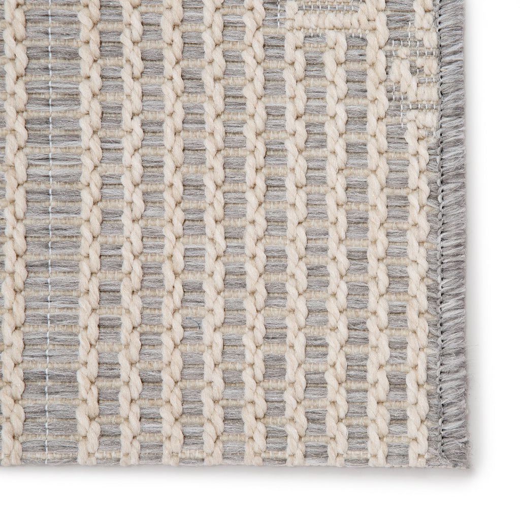 Shiloh Indoor/ Outdoor Tribal Gray & Cream Area Rug