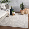 Shiloh Indoor/ Outdoor Tribal Gray & Cream Area Rug