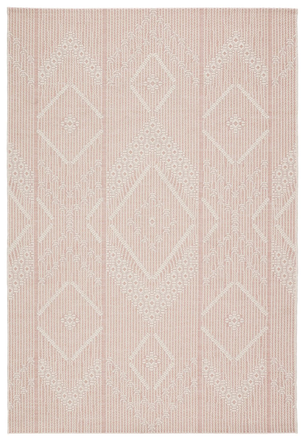 Shiloh Indoor/Outdoor Tribal Light Pink & Cream Rug