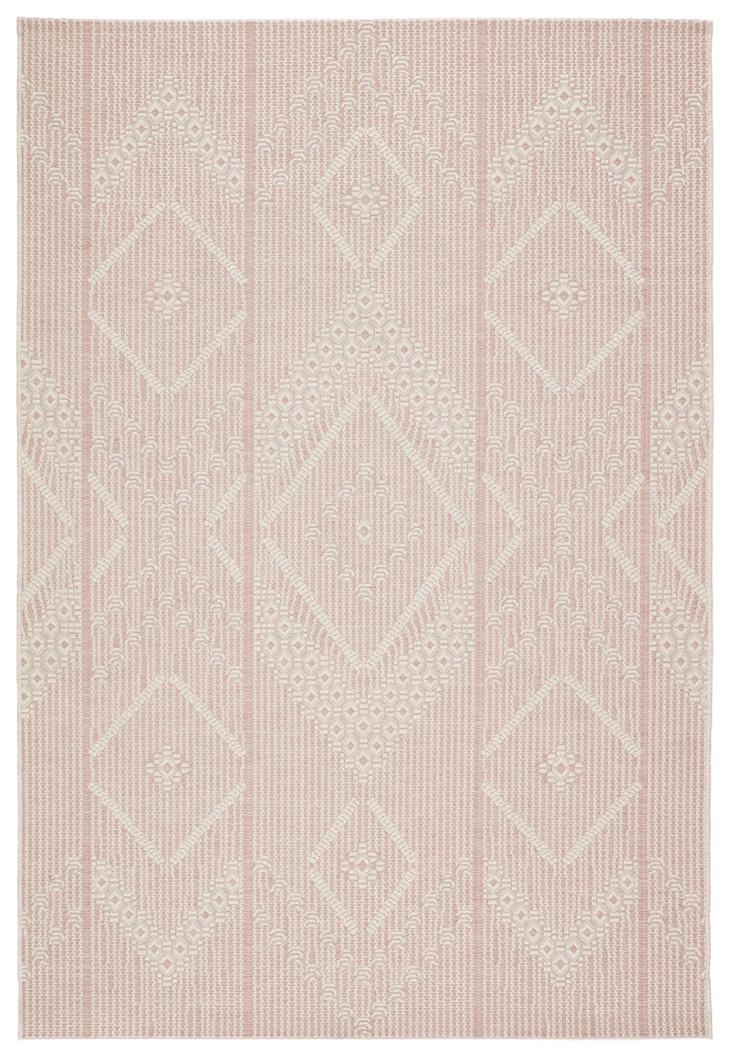 Shiloh Indoor/Outdoor Tribal Light Pink & Cream Rug