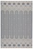 Belvidere Indoor/Outdoor Geometric Dark Blue & Cream Rug