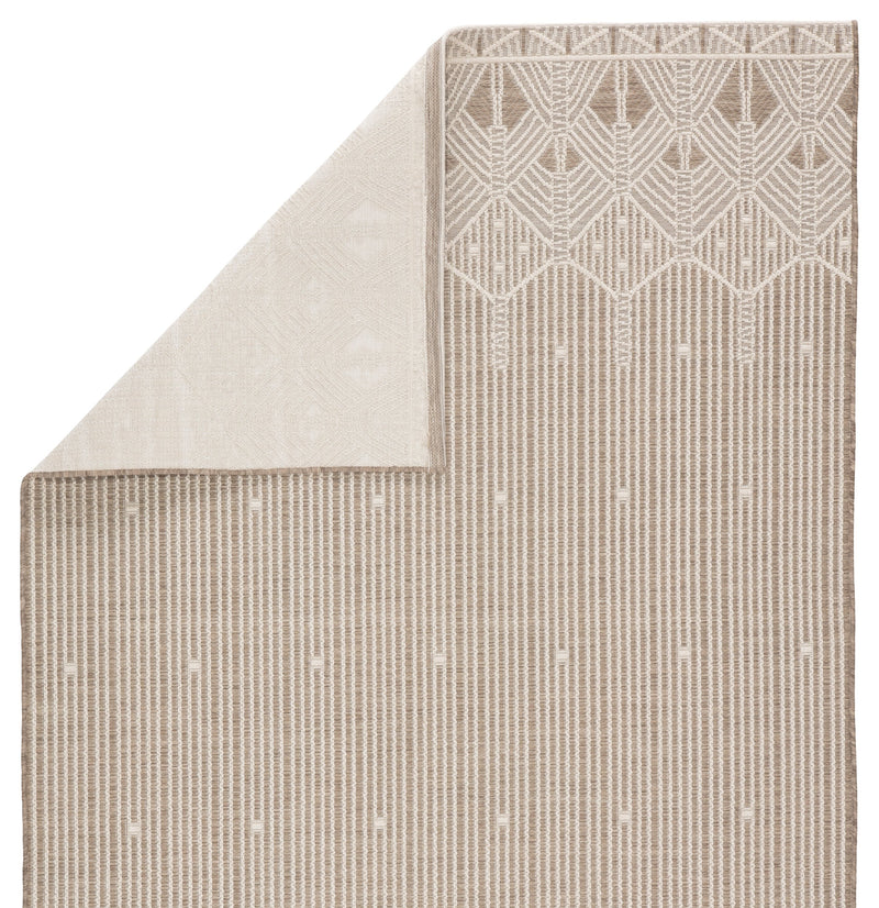 Belvidere Indoor/ Outdoor Geometric Taupe/ Cream Rug