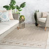 Belvidere Indoor/ Outdoor Geometric Taupe/ Cream Rug