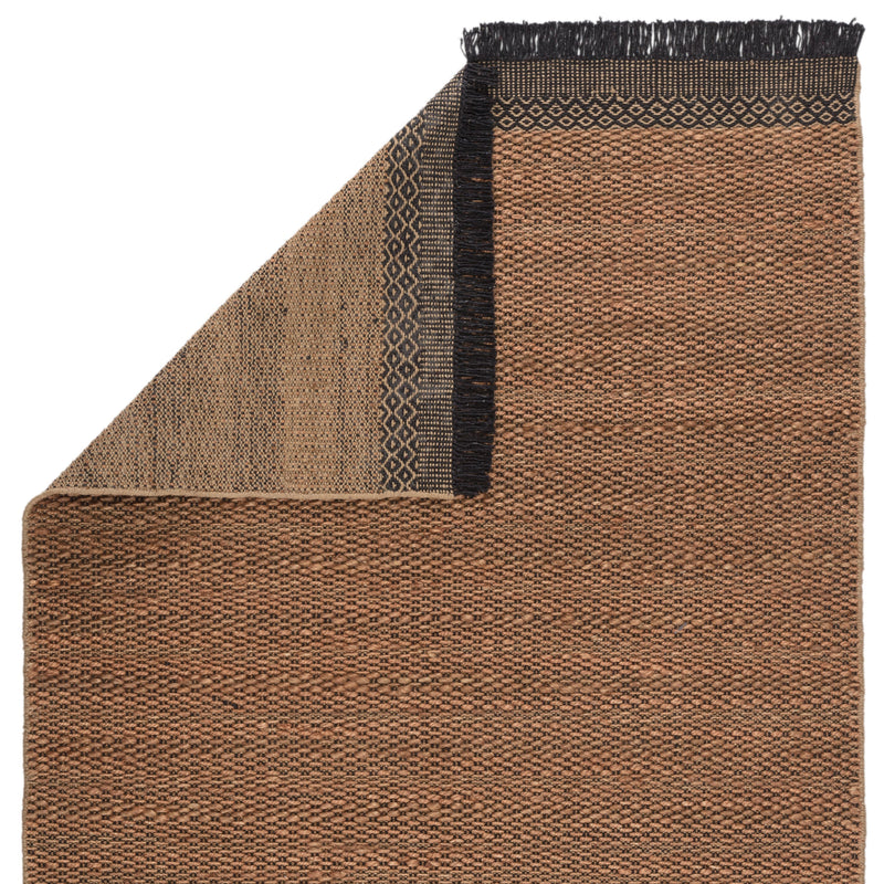 Saanvi Natural Border Tan/ Black Rug by Jaipur Living