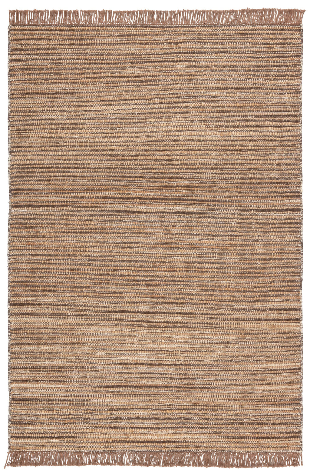 Tansy Natural Striped Taupe/ Brown Rug by Jaipur Living