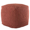 Montauk Bridgehampton Indoor/Outdoor Red Pouf 1