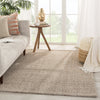 Sutton Natural Solid Tan/ Black Rug by Jaipur Living