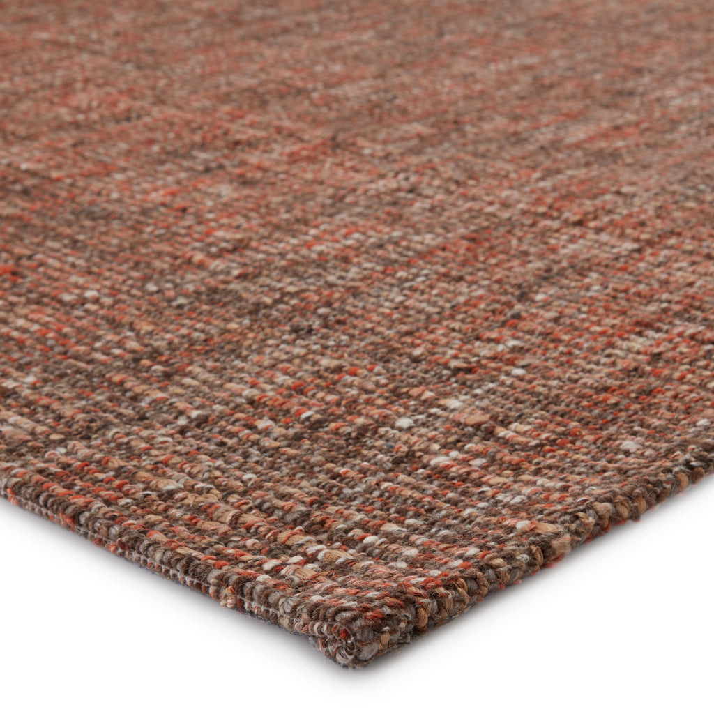 Sutton Handmade Solid Rug in Orange & Brown