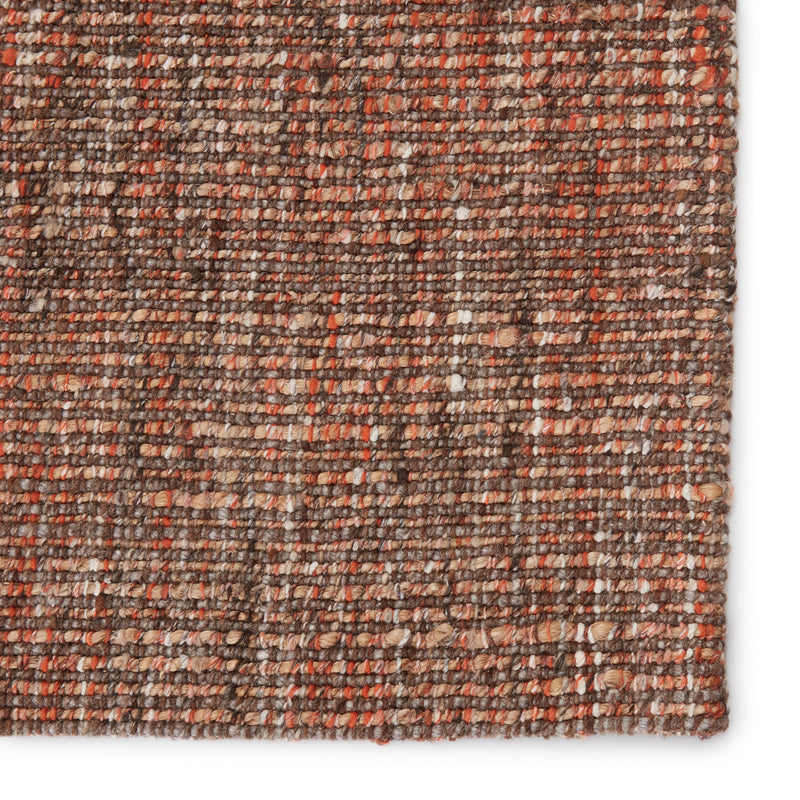 Sutton Handmade Solid Rug in Orange & Brown