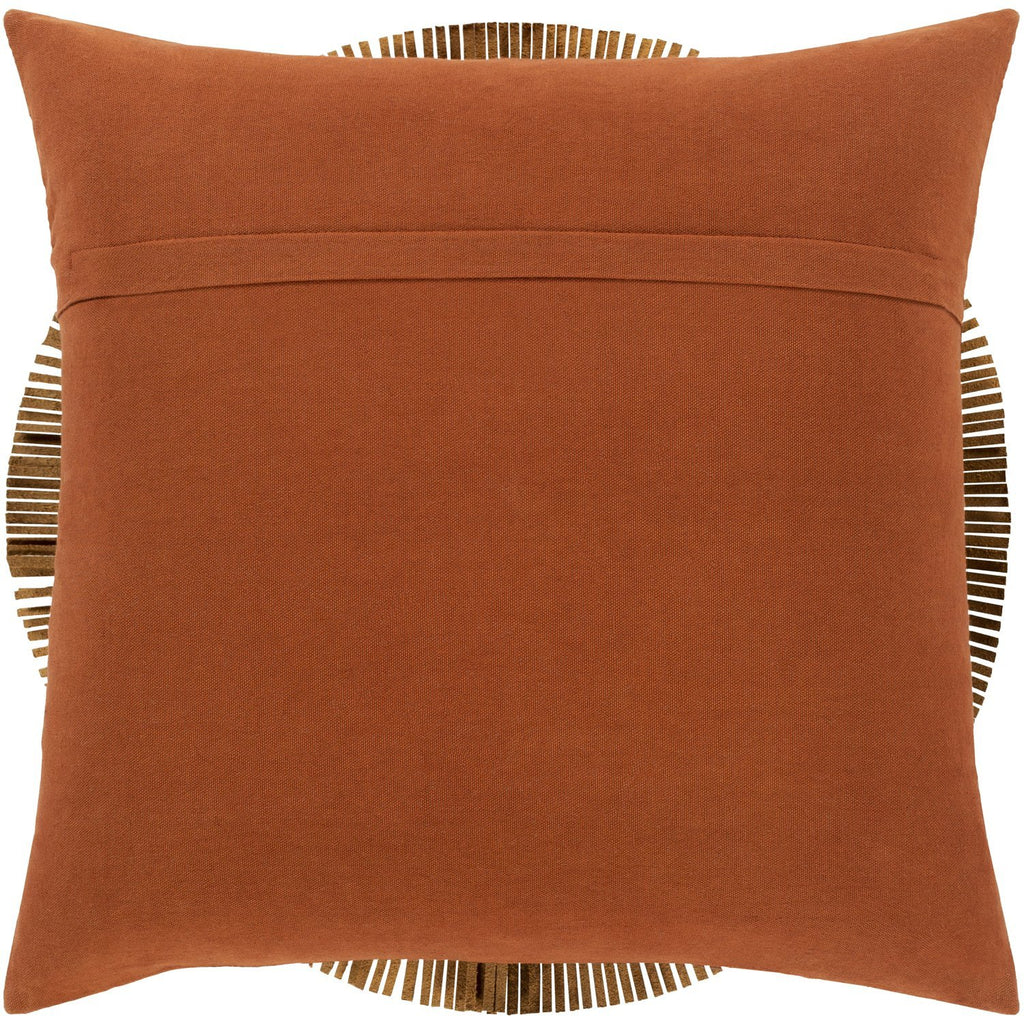 Mesquite MQT-001 Leather Pillow in Camel by Surya